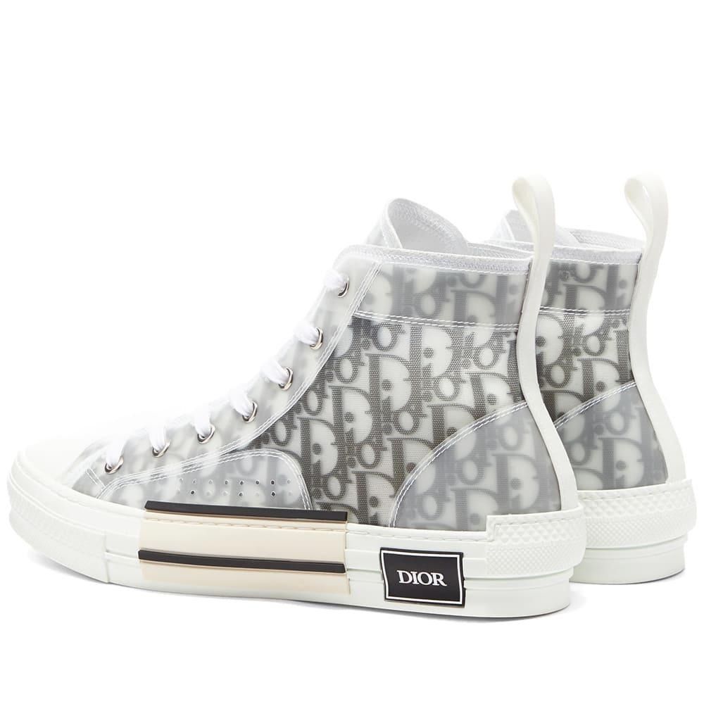Dior b23 High Top logo Oblique, белый, текстиль, нейлон, женские, мужские